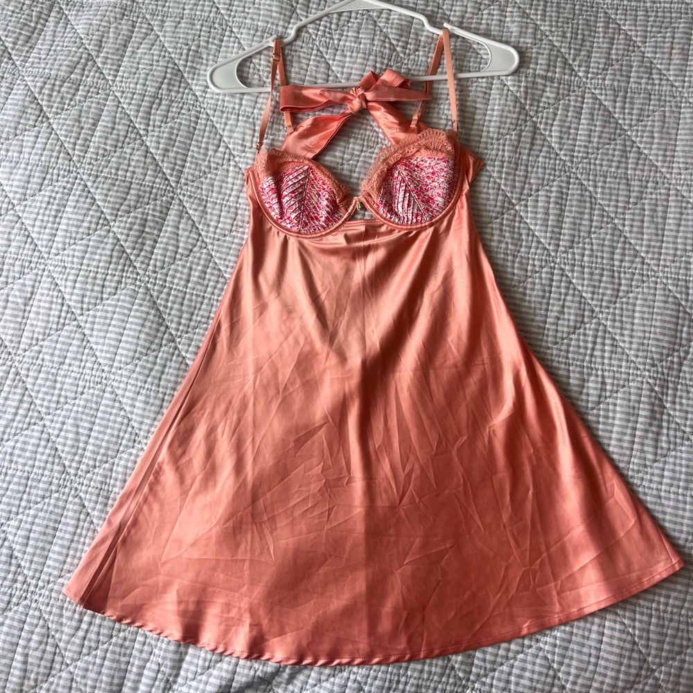 Peach and Pink Lingerie Dress